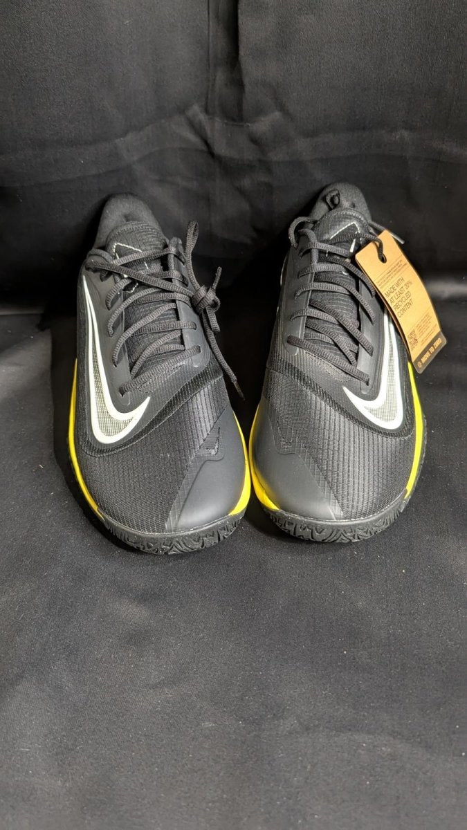 NEW Nike Precision VII Basketball Shoes Black Yellow Men's Size 14 HJ9153 - 001 - Sole & Drip
