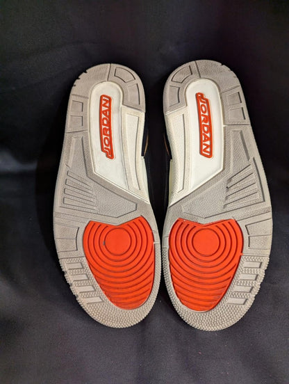 Jordan 3 Retro "Desert Elephant" Black Rush Orange US 8 Used Good CT8532 - 008 - Sole & Drip