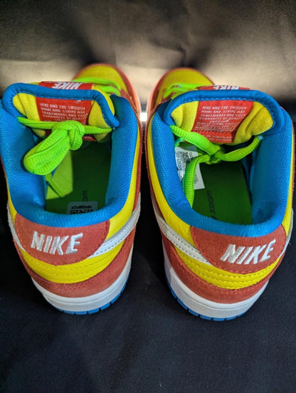 Nike SB Dunk Low Pro "Bart Simpson" Red Yellow Size 6 Used VGC BQ6817 - 602 - Sole & Drip