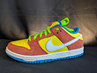 Nike SB Dunk Low Pro "Bart Simpson" Red Yellow Size 6 Used VGC BQ6817 - 602 - Sole & Drip