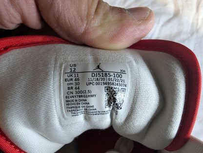 Jordan 1 Low SE "Spades" White Red Gold Size 13 Used VGC DJ5185 - 100 No Box - Sole & Drip