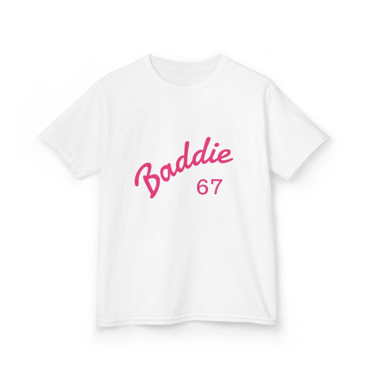 Kids Tee — Pink “Baddie 67” Front & “Slay” Back Graphic - Sole & Drip