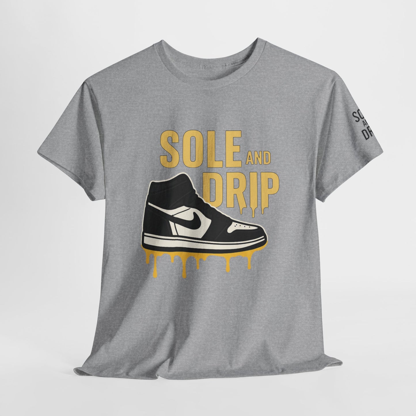 Sole and Drip Short Sleeve Tee — Sneaker Graphic Shirt with 'SOLE AND DRIP' Design