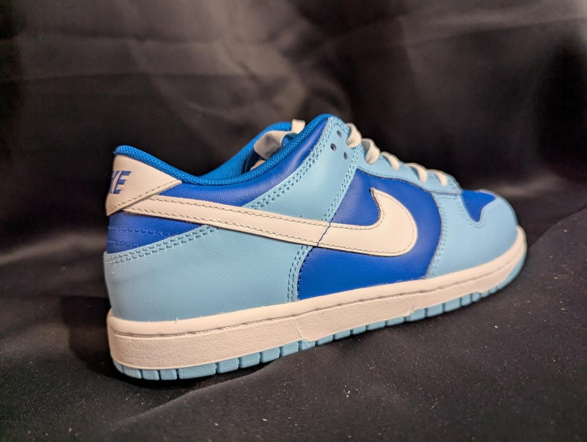 NEW NIB Nike Dunk Low Retro QS "Argon" Blue White Size 3Y Preschool DV2635 - 400 - Sole & Drip