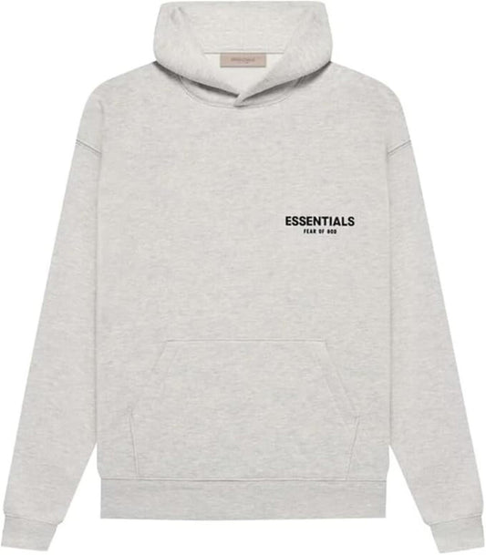 Authentic FOG Fear of God Essentials Pullover Hoodie Light Oatmeal Size L NWT