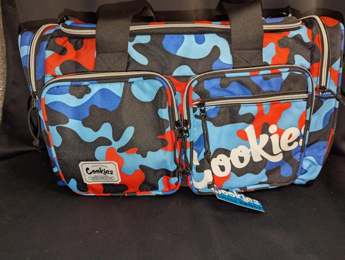 NEW Cookies SF Heritage Smell Proof Duffel Bag Blue Red Black Camo Streetwear - Sole & Drip