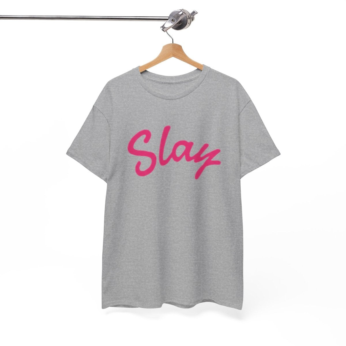 Slay Script T‑Shirt — Pink Script Graphic Tee for Trendy Women & Girls - Sole & Drip