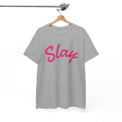 Slay Script T‑Shirt — Pink Script Graphic Tee for Trendy Women & Girls - Sole & Drip