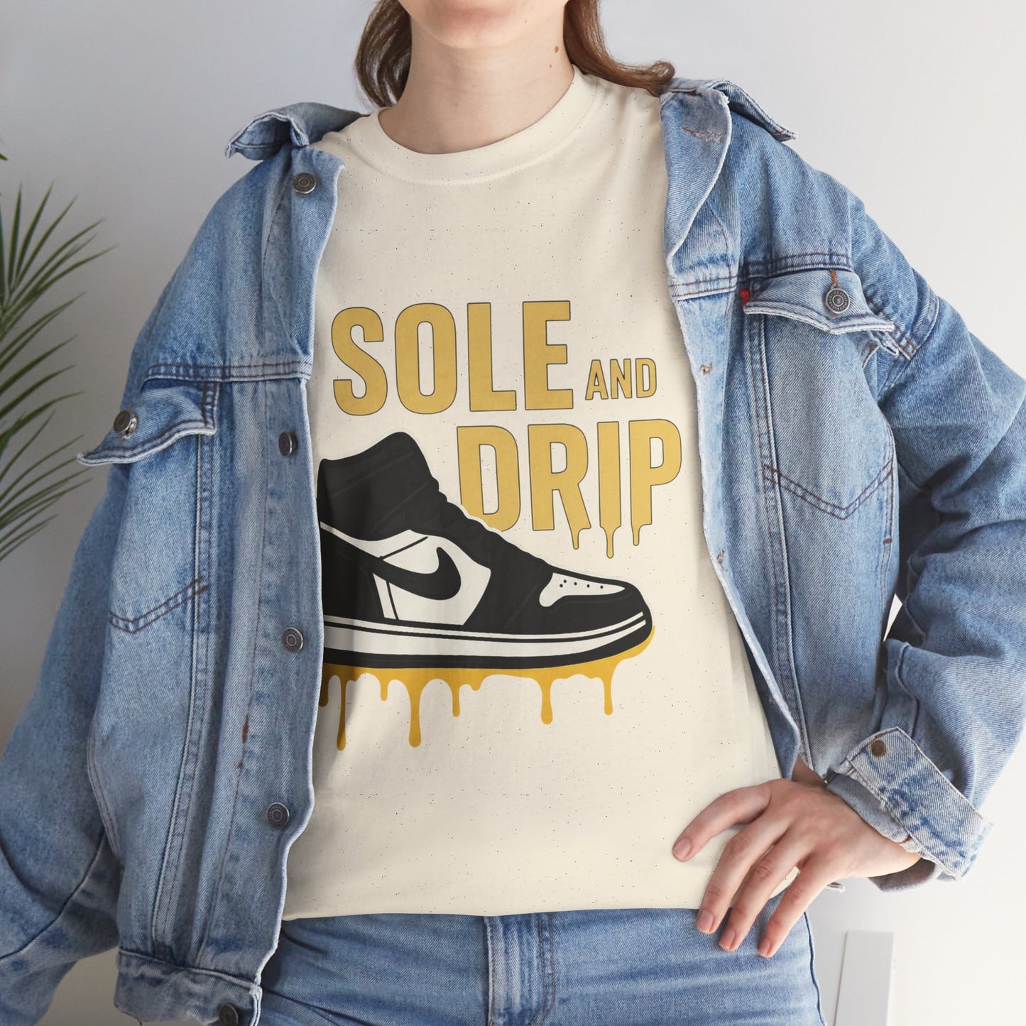 Sole and Drip Short Sleeve Tee — Sneaker Graphic Shirt with 'SOLE AND DRIP' Design
