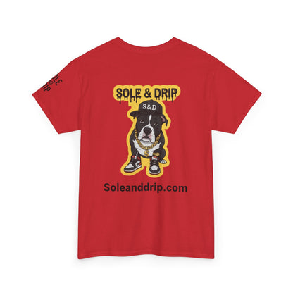 Sole and Drip Short Sleeve Tee — Sneaker Graphic Shirt with 'SOLE AND DRIP' Design