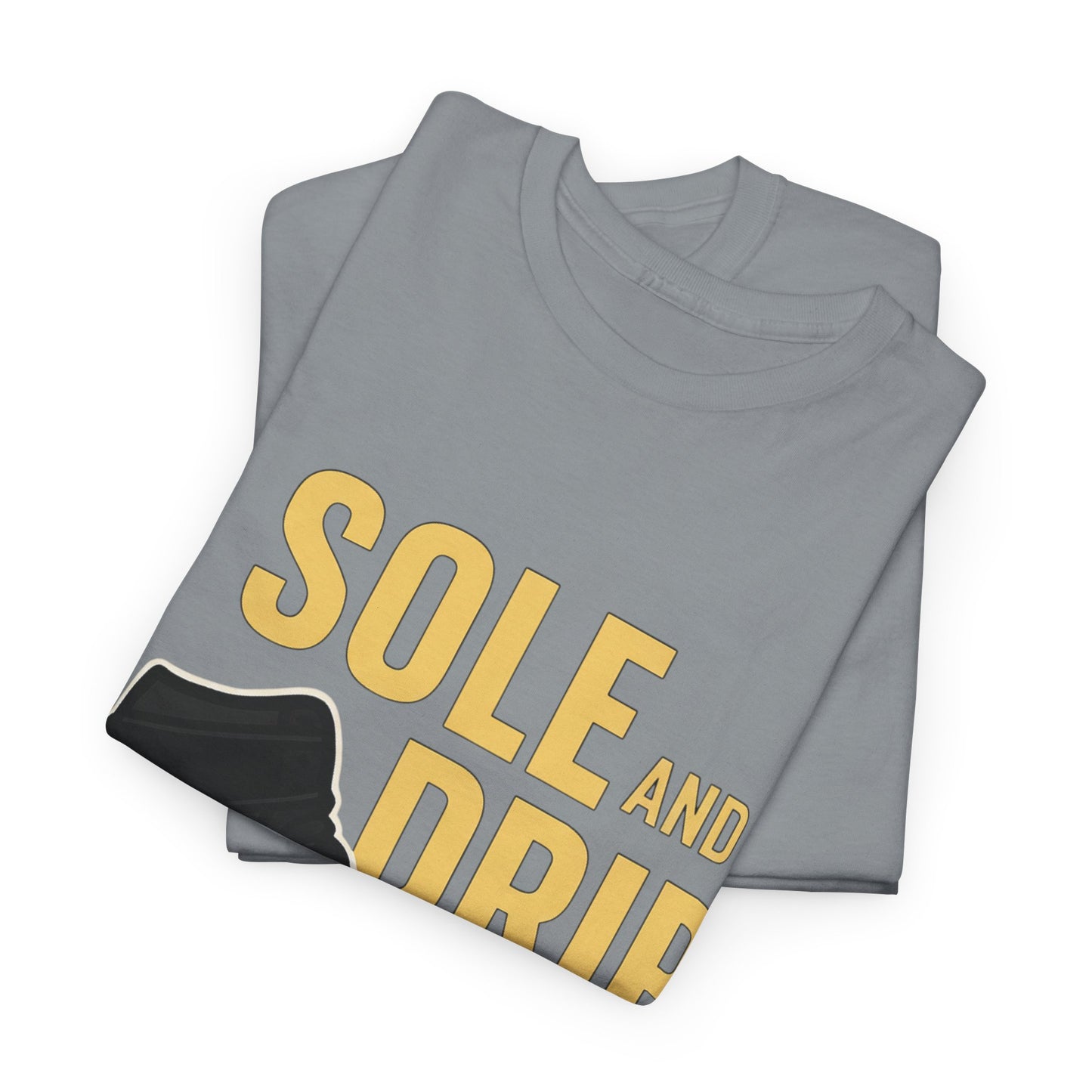 Sole and Drip Short Sleeve Tee — Sneaker Graphic Shirt with 'SOLE AND DRIP' Design