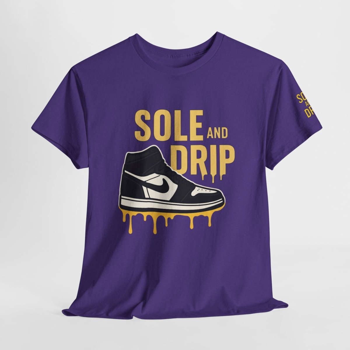 Sole and Drip Short Sleeve Tee — Sneaker Graphic Shirt with 'SOLE AND DRIP' Design - Sole & Drip