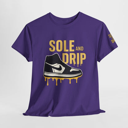Sole and Drip Short Sleeve Tee — Sneaker Graphic Shirt with 'SOLE AND DRIP' Design - Sole & Drip