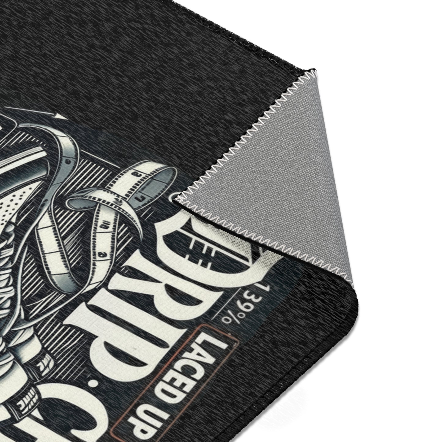Sneakerhead 'Laced Up' Area Rug – Vintage Sneaker Graphic Floor Mat