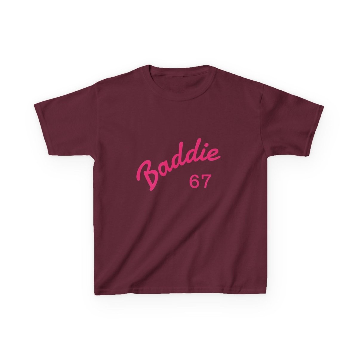 Kids Tee — Pink “Baddie 67” Front & “Slay” Back Graphic - Sole & Drip