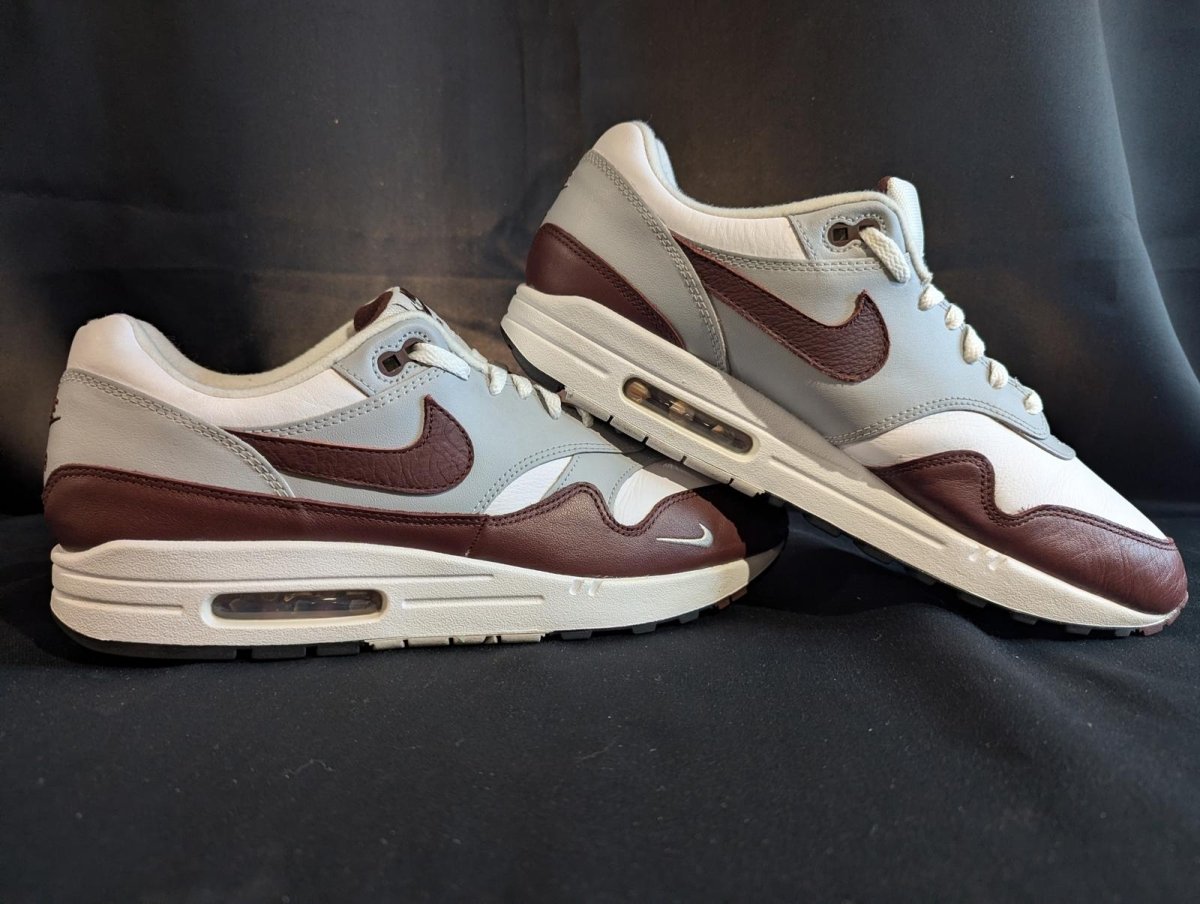 Nike Air Max 1 PRM "Mystic Dates" Size 11.5 Used VGC DB5074 - 101 Brown Grey AM1 - Sole & Drip