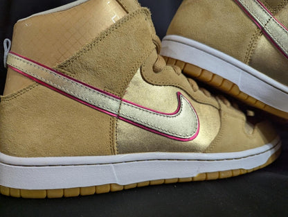 DS Nike SB Dunk High Premium "Thai Temple" Koston 2010 Gold 11.5 313171 - 702 NIB - Sole & Drip