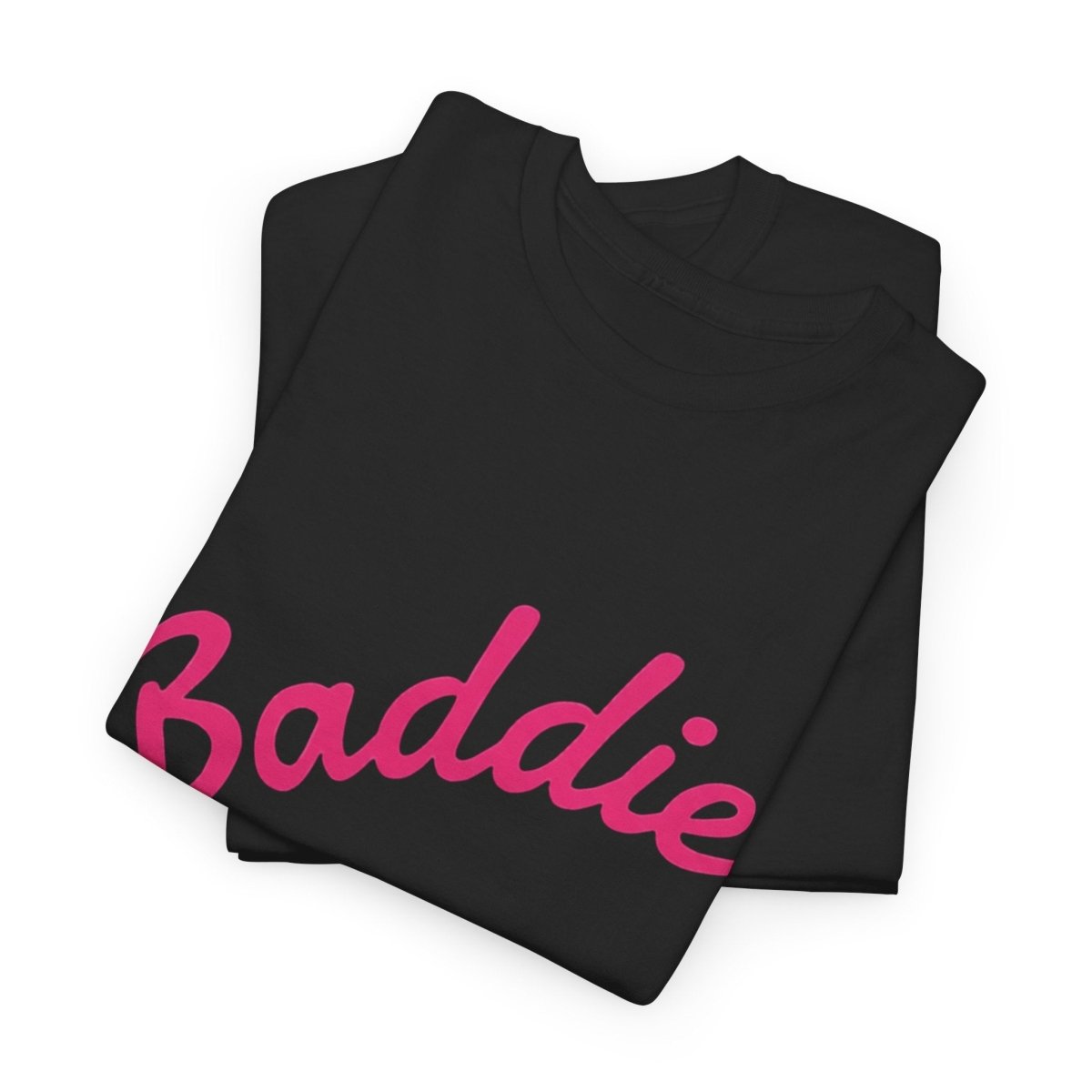 Baddie Script Tee — Pink Retro Graphic T‑Shirt - Sole & Drip