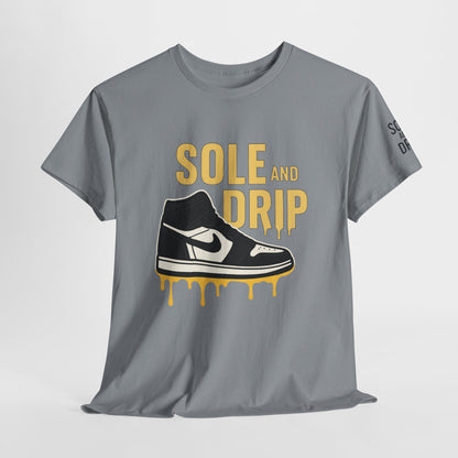 Sole and Drip Short Sleeve Tee — Sneaker Graphic Shirt with 'SOLE AND DRIP' Design