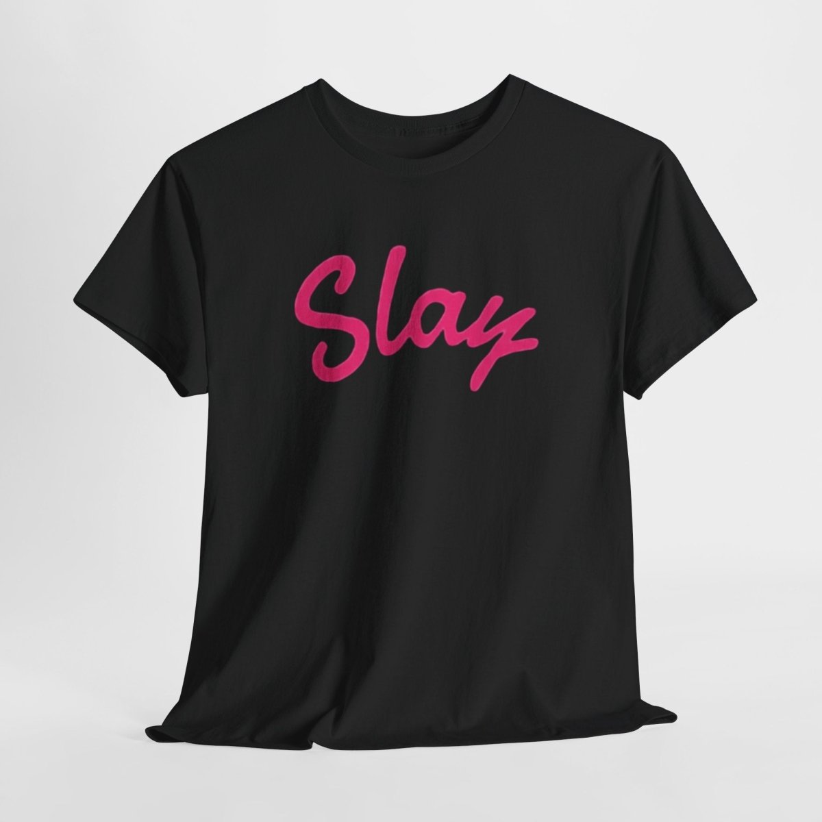Slay Script T‑Shirt — Pink Script Graphic Tee for Trendy Women & Girls - Sole & Drip