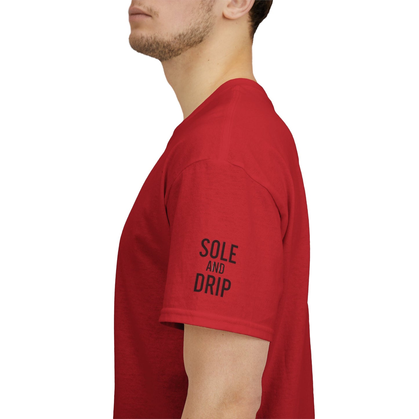 Sole and Drip Short Sleeve Tee — Sneaker Graphic Shirt with 'SOLE AND DRIP' Design