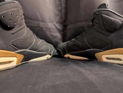 Jordan 6 Retro DMP "Defining Moments" Black Gold Sz 12 Used Good CT4954 - 007 - Sole & Drip