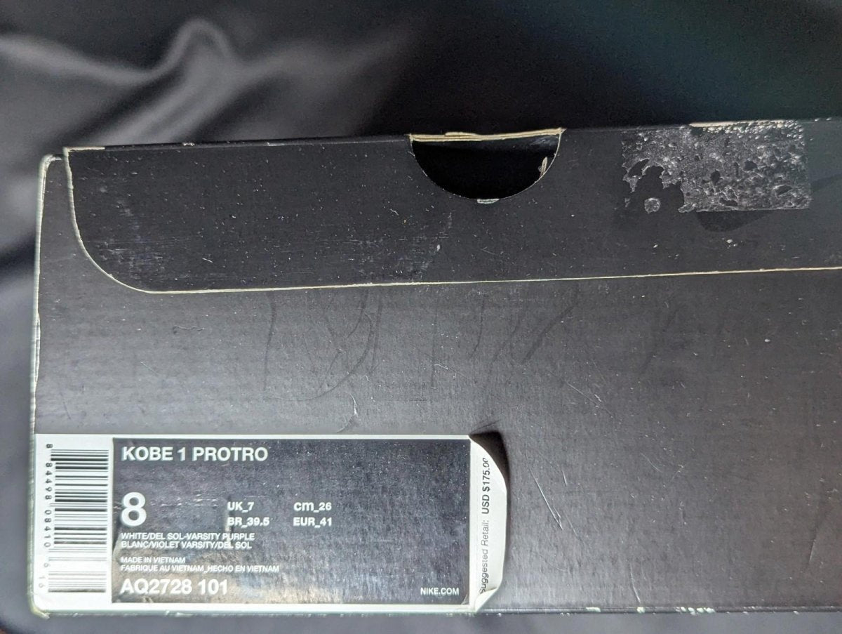 Nike Kobe 1 Protro "81 Pt Game" AQ2728 - 101 Size 8 - Sole & Drip