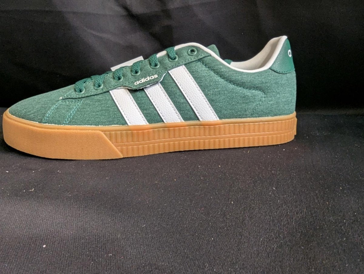 NEW NIB Adidas Daily 3.0 Green White Gum Sole Men's Size 10 IF7487 Casual Shoe - Sole & Drip