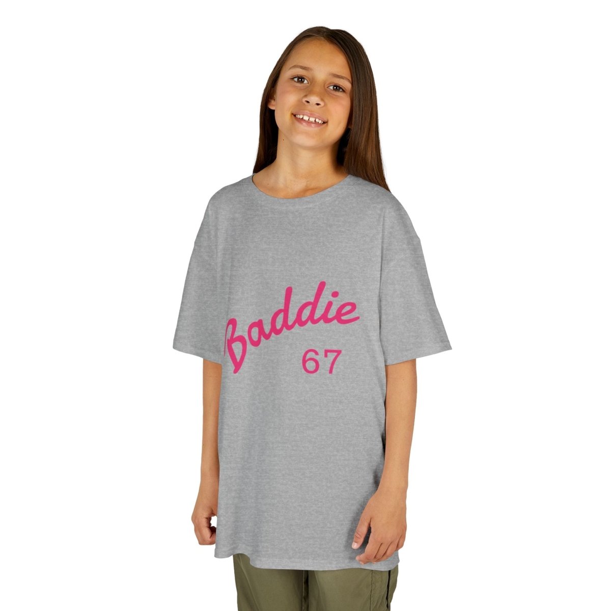 Kids Tee — Pink “Baddie 67” Front & “Slay” Back Graphic - Sole & Drip