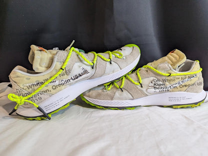 OFF-WHITE x Nike Air Zoom Terra Kiger 5 White 14W/12.5M Used ExcellentCD8179-100