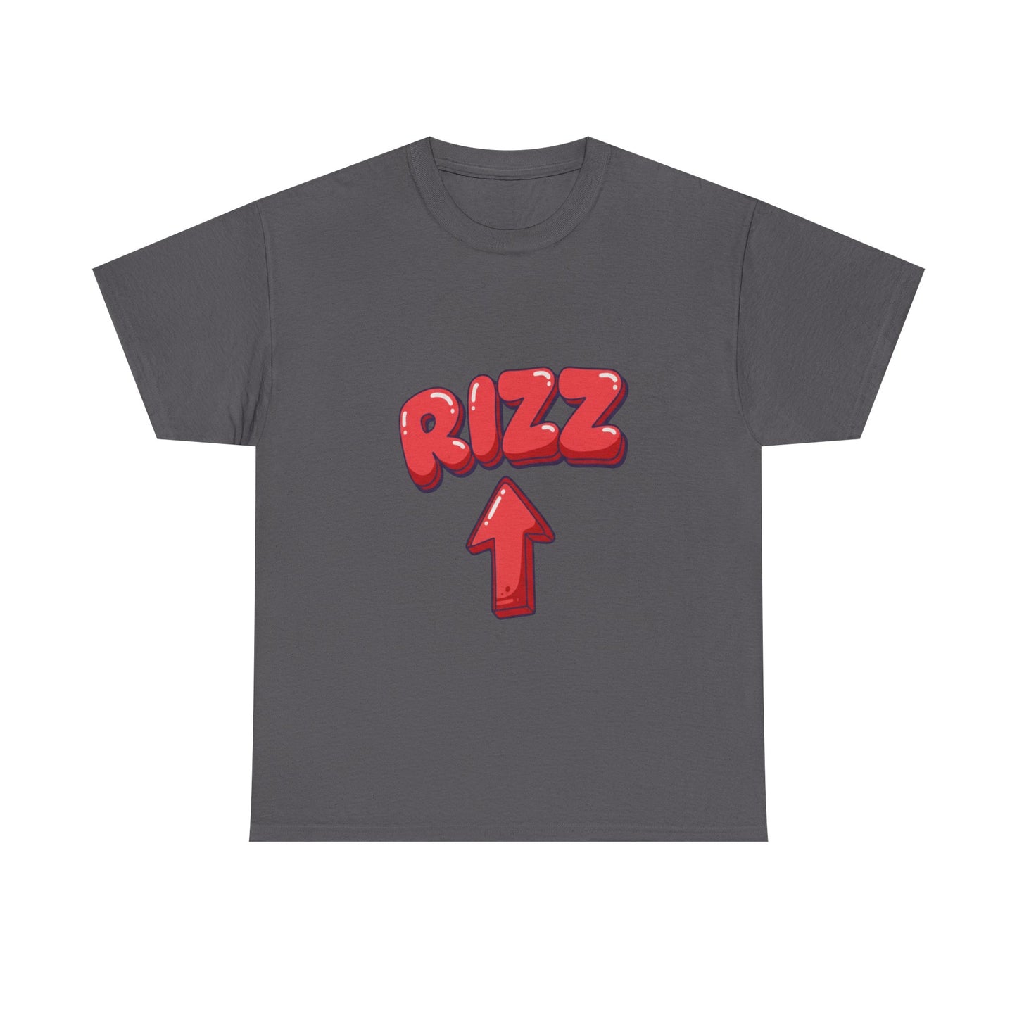Adult Tee — Playful "RIZZ" Arrow Graphic Shirt