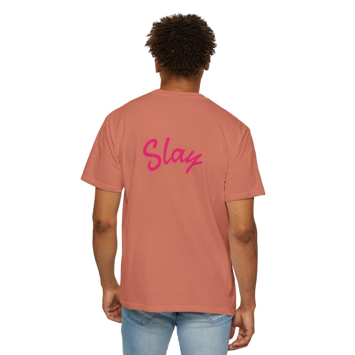 Baddie 67 T-Shirt — Pink Script "Baddie" Front & "Slay" Back - Sole & Drip