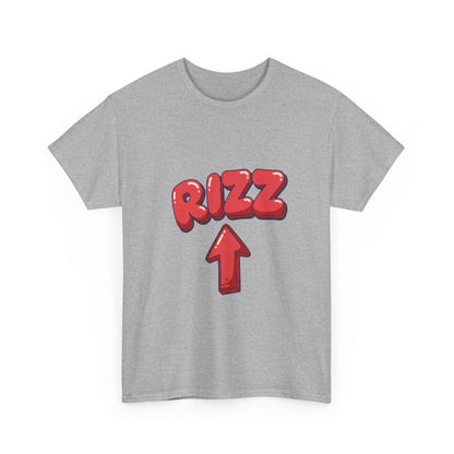 Adult Tee — Playful "RIZZ" Arrow Graphic Shirt