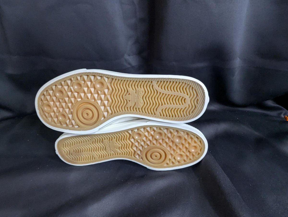 NEW NIB Adidas Nizza RF "Triple White" Canvas Retro Size 8.5 EF1883 Clean Look - Sole & Drip