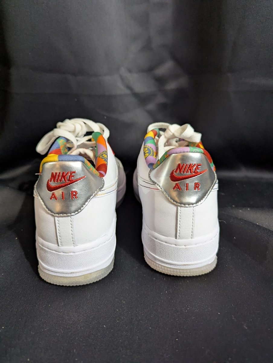 NEW NIB Nike AF1 Low LV8 GS "Playful Print" Multi Heel Size 6.5Y FN8912 - 111 - Sole & Drip
