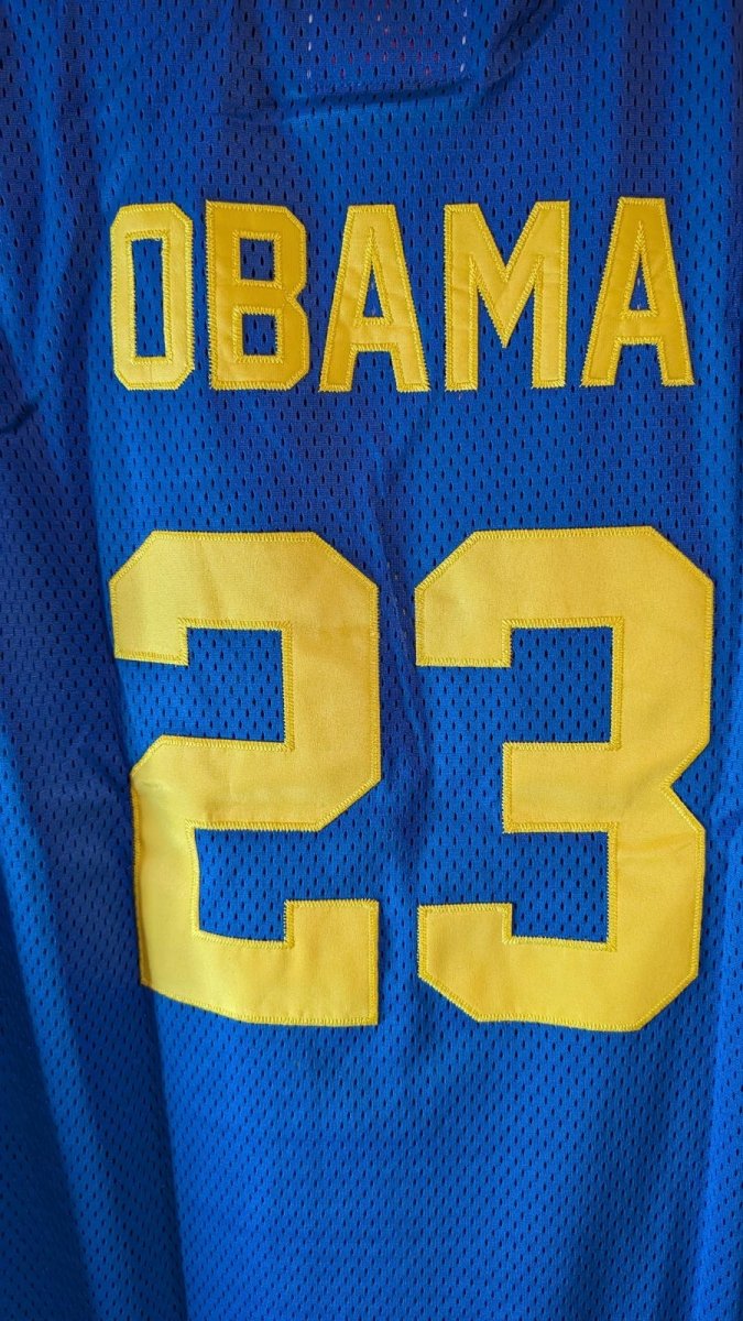 NWT Headgear Classics Barack Obama 23 Punahou High School Jersey Blue XL - Sole & Drip