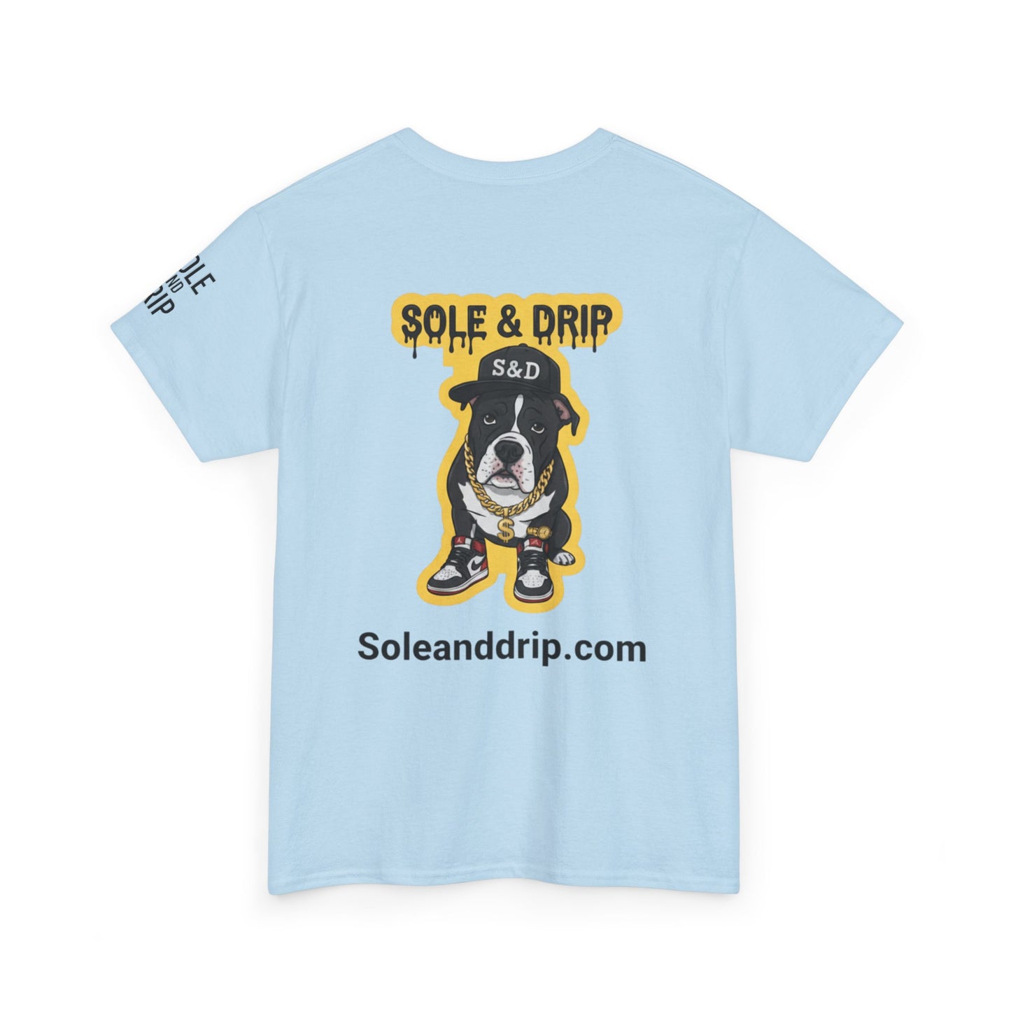 Sole and Drip Short Sleeve Tee — Sneaker Graphic Shirt with 'SOLE AND DRIP' Design