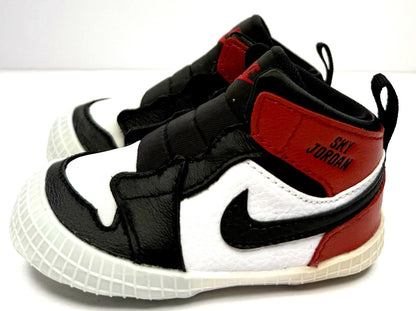 NEW Air Jordan 1 Crib Bootie Infant Shoes 2C Black Toe Reimagined HJ9289-061