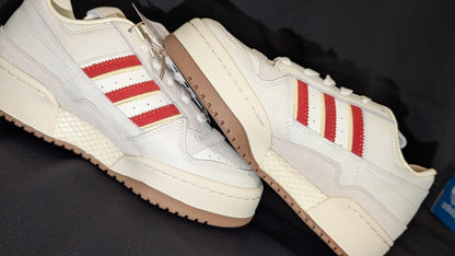 Adidas Forum Bold Stripes Red White Women's Size 6.5 JH7951 - Sole & Drip