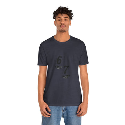 6 7 W hands Tee — Minimal 6 7 w/hands Graphic T-Shirt - Sole & Drip