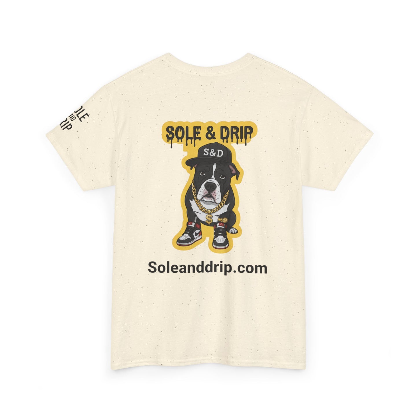 Sole and Drip Short Sleeve Tee — Sneaker Graphic Shirt with 'SOLE AND DRIP' Design