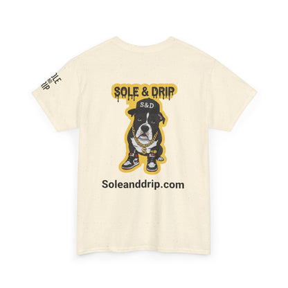 Sole and Drip Short Sleeve Tee — Sneaker Graphic Shirt with 'SOLE AND DRIP' Design