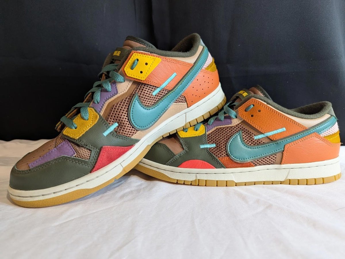 Nike Dunk Low Scrap "Archeo Brown" Size 11.5 Used VGC DB0500 - 200 Patchwork - Sole & Drip