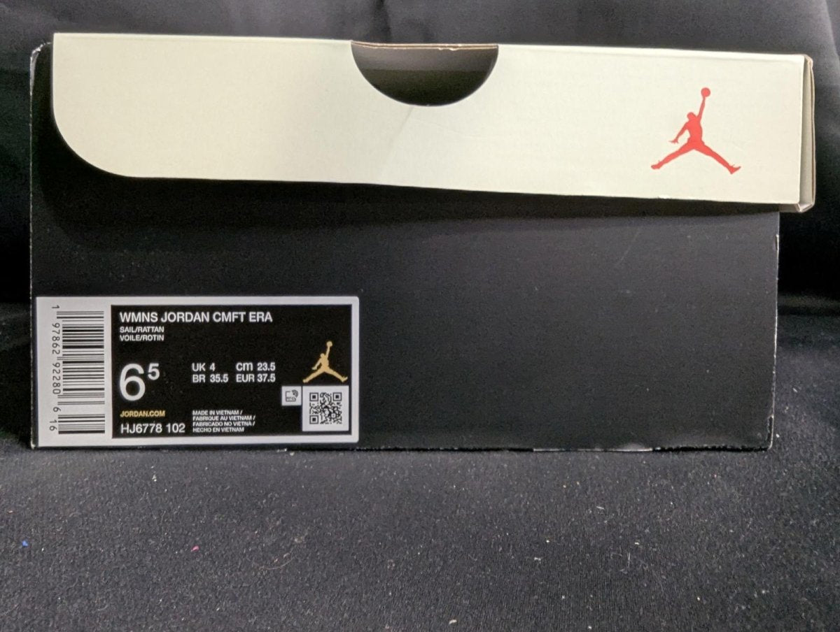 Jordan CMFT Era Wmns Size 6.5 Used VGC White/Sail/Multi Casual Retro Sneaker - Sole & Drip