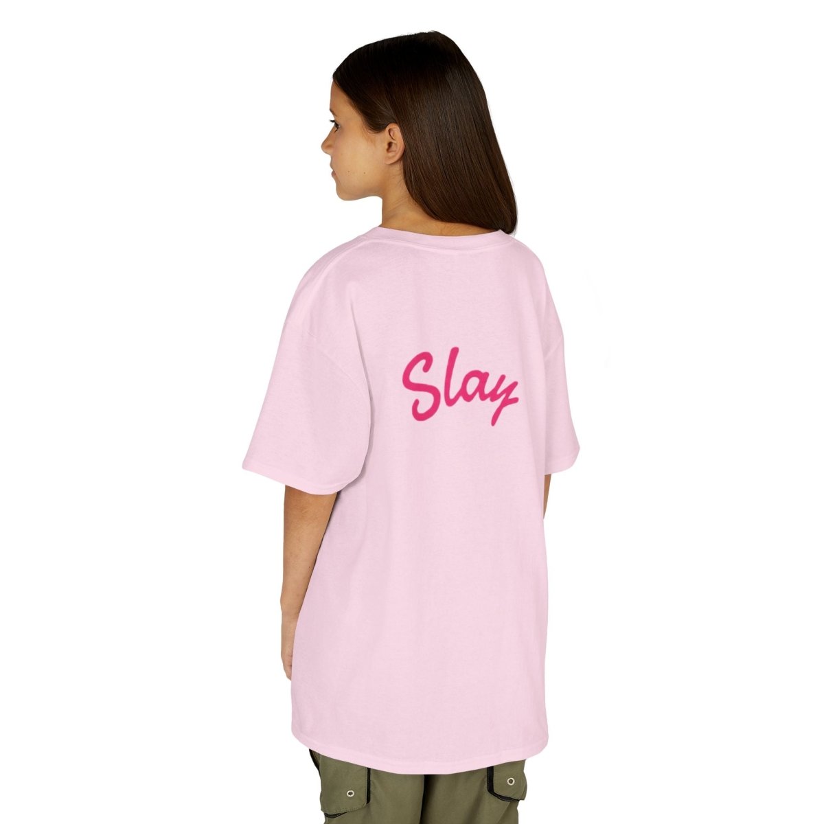 Kids Tee — Pink “Baddie 67” Front & “Slay” Back Graphic - Sole & Drip