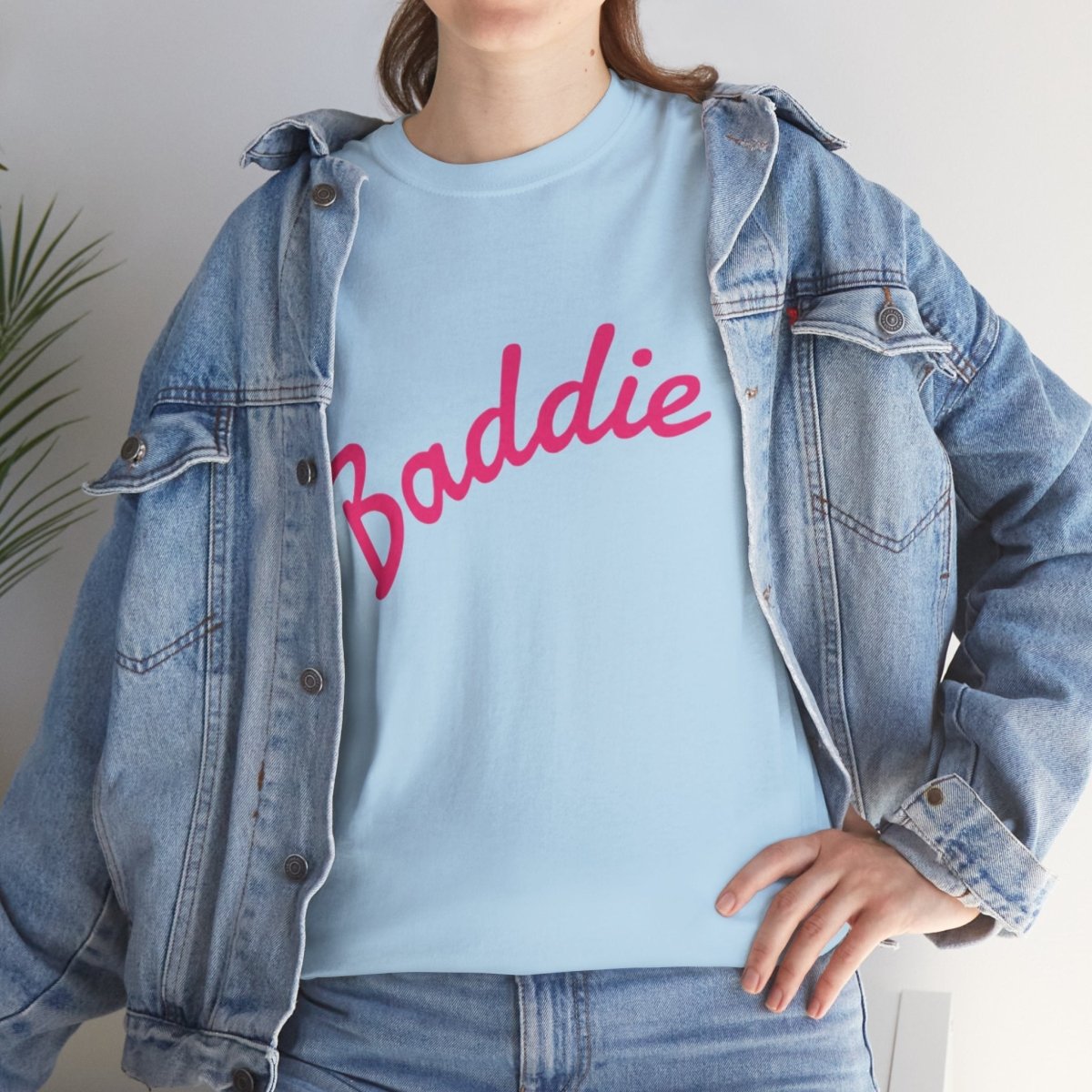 Baddie Script Tee — Pink Retro Graphic T‑Shirt - Sole & Drip