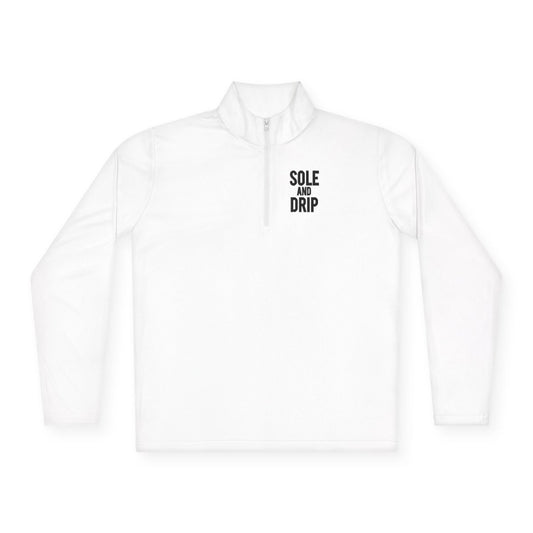 Sole and Drip Long Sleeve Quarter zip — 'SOLE AND DRIP' Design - Sole & Drip