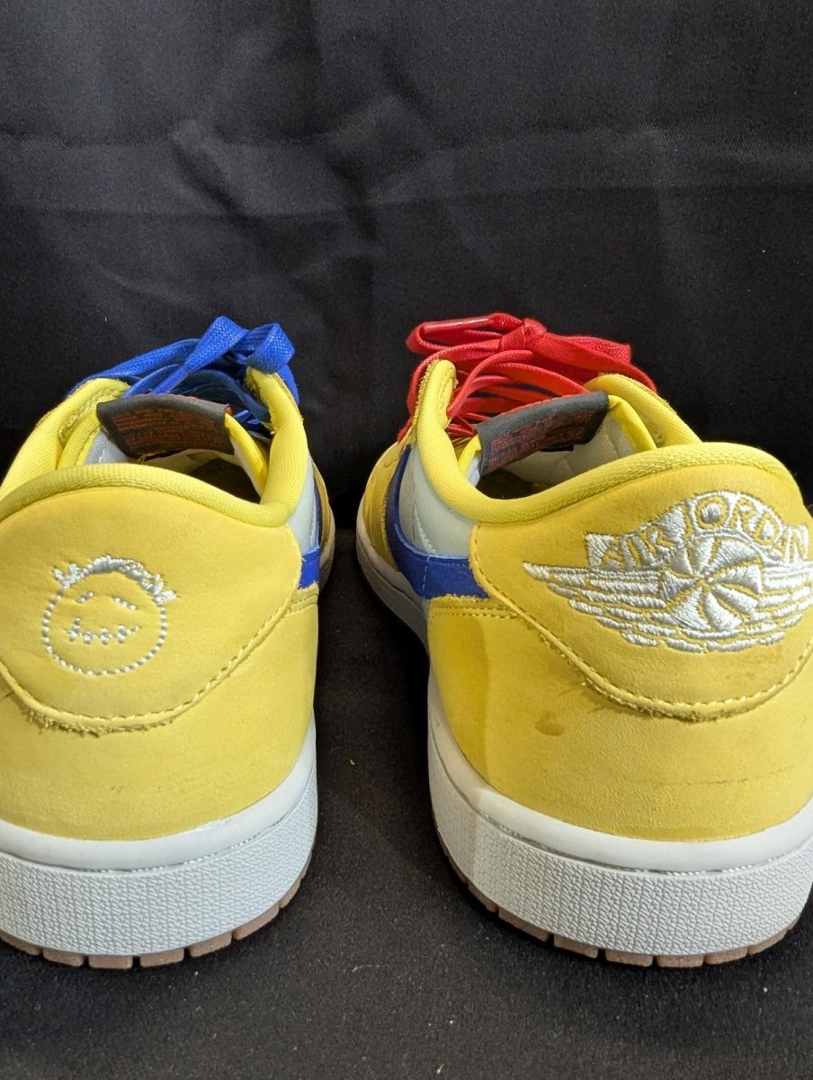 Travis Scott Jordan 1 Low OG SP "Canary" Wmns 11.5 / Men's 10 DZ4137 - 700 - Sole & Drip