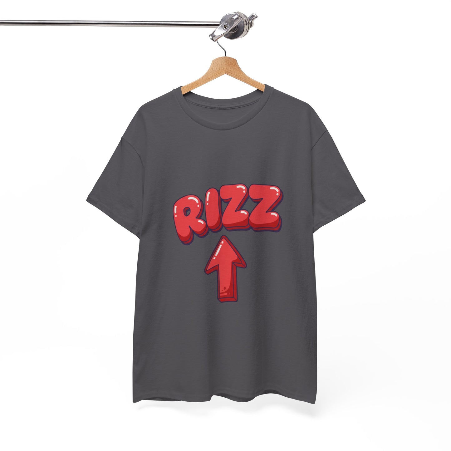 Adult Tee — Playful "RIZZ" Arrow Graphic Shirt