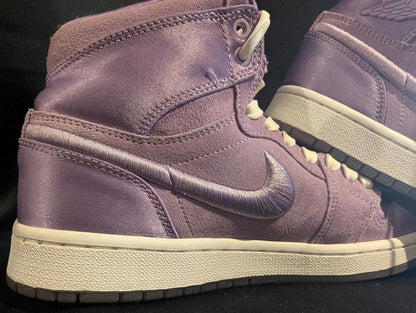 Jordan 1 High "Season of Her Orchid Mist" Wmns 7.5 Used VGC AO1847 - 550 Satin - Sole & Drip